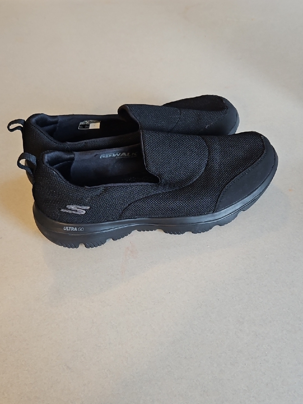 Skechers Gowalk Black Slip Ons